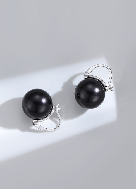 Bead pearl earrings E0540