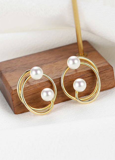 Shell bead earrings E0490
