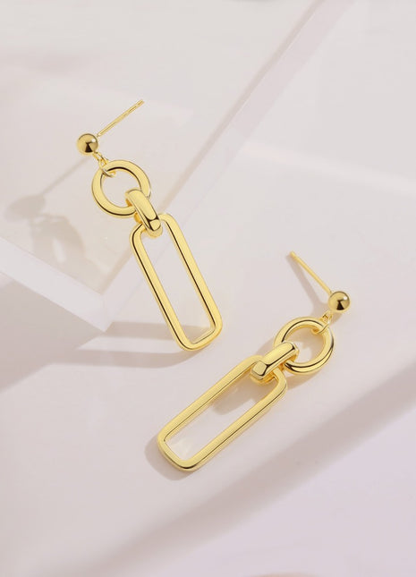 Sterling silver geometric earrings E0564