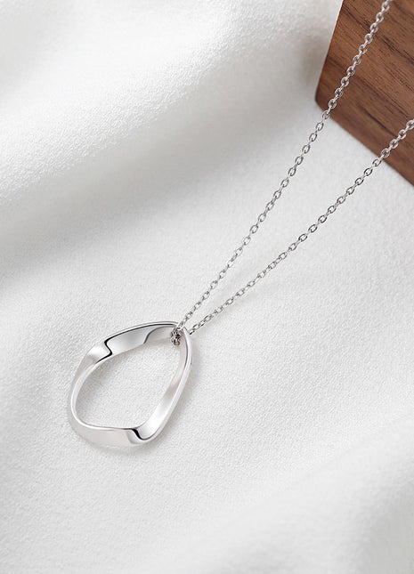 Pure silver necklace D0155