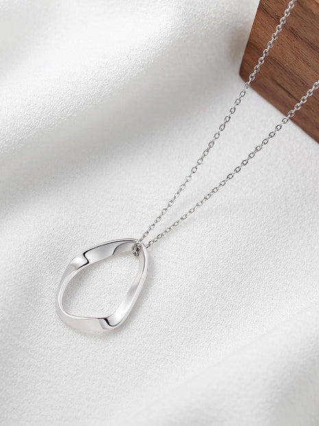 Pure silver necklace D0155