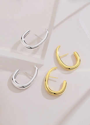 Sterling silver vintage earrings E0600