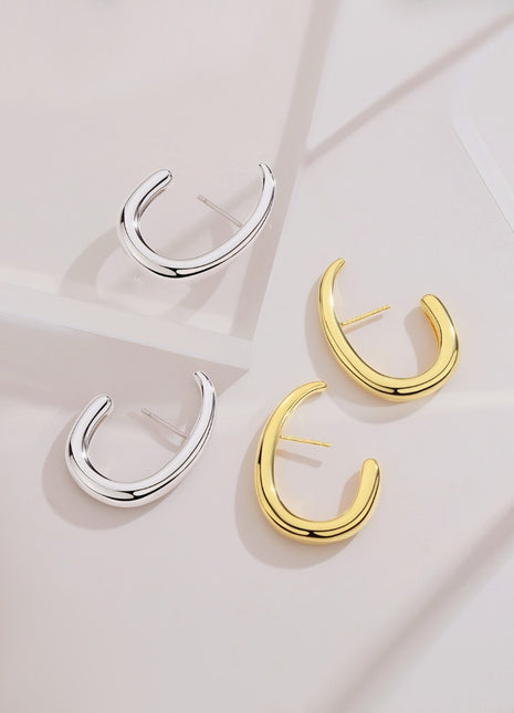 Sterling silver vintage earrings E0600