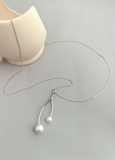 Long freshwater pearl necklace D0146