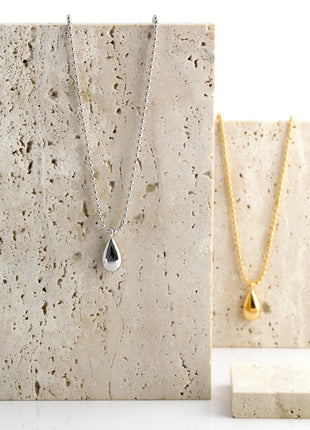Sterling silver drop necklace & earrings set D0214
