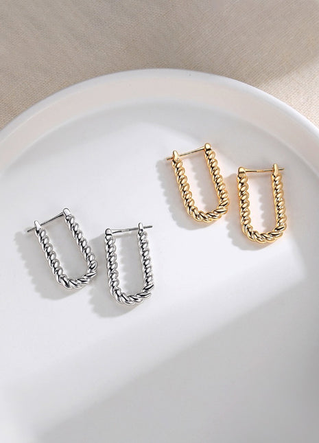 Pure silver earrings E0653