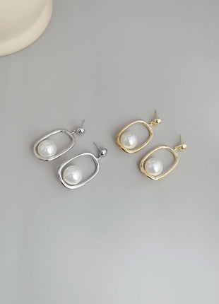 Pearl bead earrings E0364-1