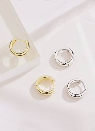 Pure silver stud earrings E0551