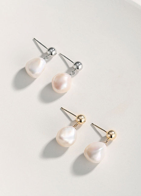 Irregular Pearl Earrings E0691