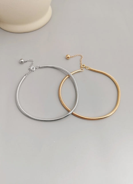 Sterling silver anklet JL0007