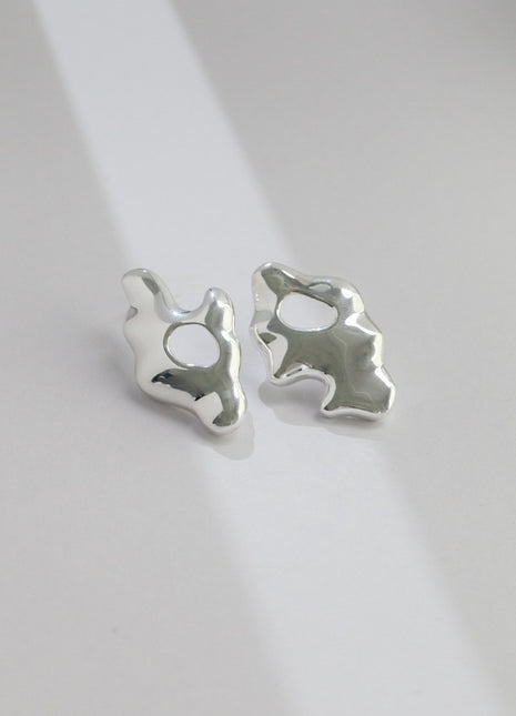 Sterling Silver AB Asym Earrings E0828
