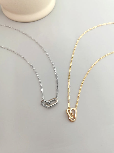 Pure silver necklace D0204