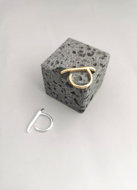 Liquid Series Silver Ring J0083