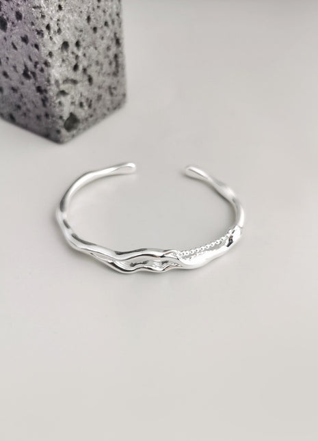 Liquid Series Silver Ring J0086