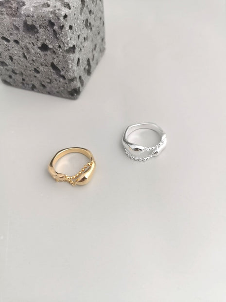 Liquid Series Silver Ring J0086