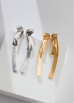 Sterling silver irregular earrings E0826