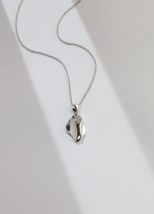 Sterling silver asymmetric earrings E0849