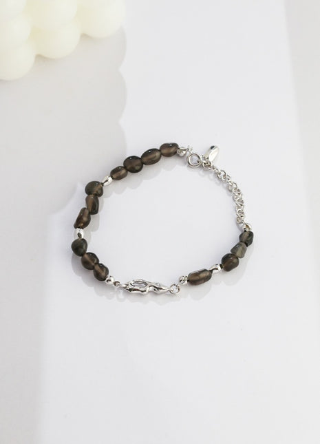 Sterling Obsidian Bracelet S0036