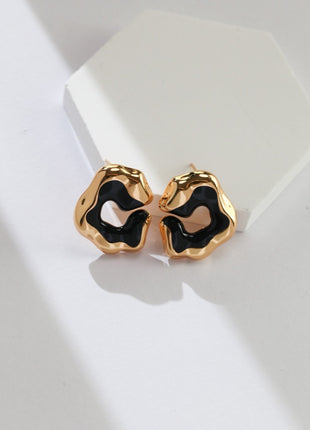 Sterling silver glazed ring J0122