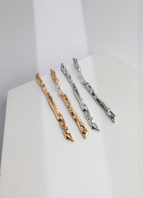 Sterling Silver Asymmetrical Earrings E0835