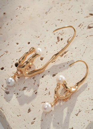 Pure Silver Asymmetrical Earrings E0795
