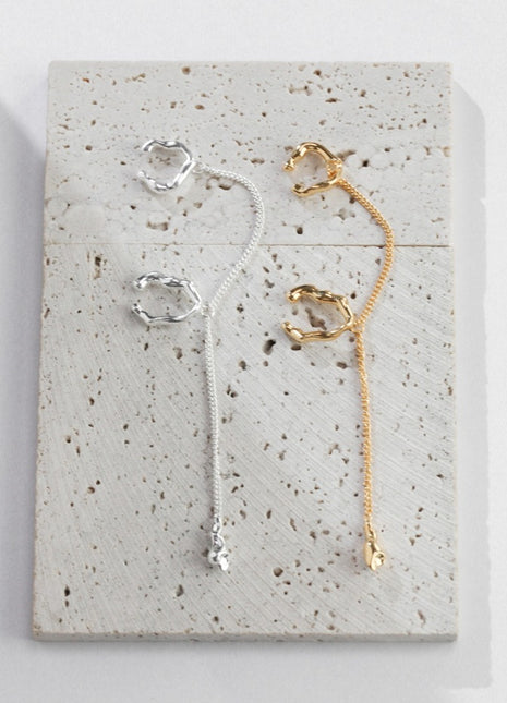 Pure Silver Simple Ear Clips E0823