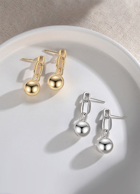 Pure silver earrings E0586
