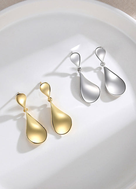 Silver hoop earrings E0652