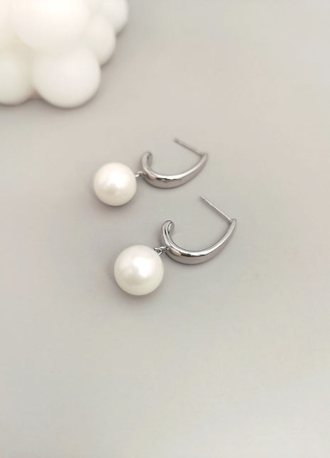 Bead pearl earrings E0574