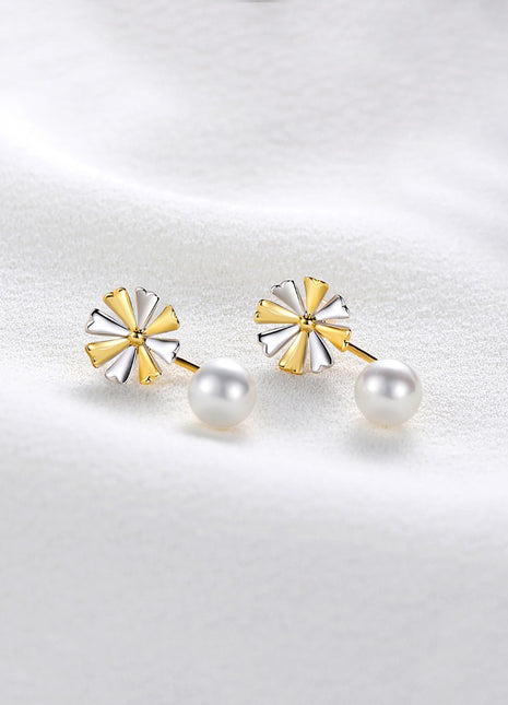 Flower Pearl Earrings E0534