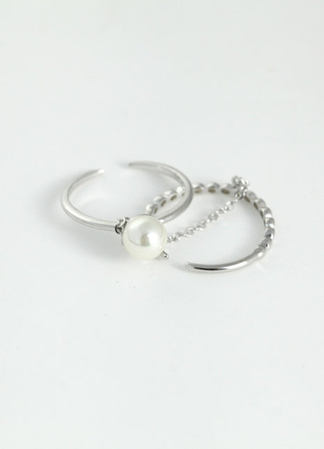 Bead Pearl Ring J0039