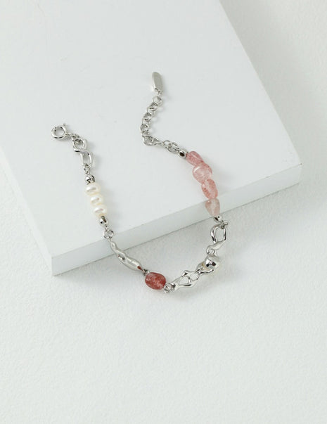 Sterling silver pearl ring J0154