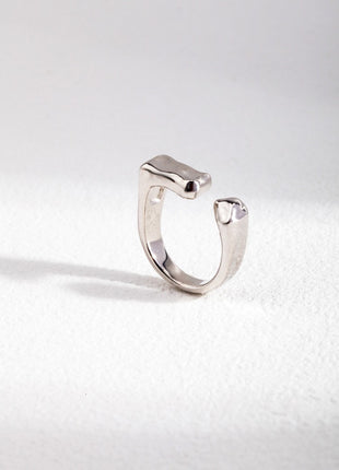 Pure silver ring J0135