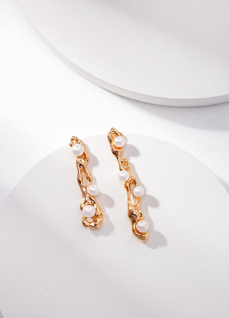 Silver Pearl Earrings E0885