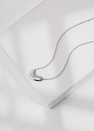 Simple silver necklace YD0013