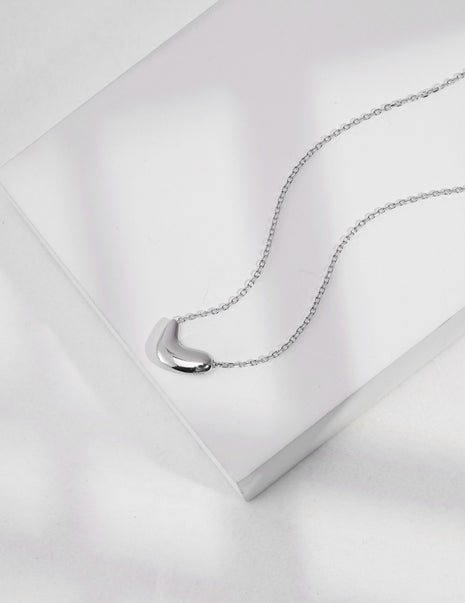 Simple silver necklace YD0013