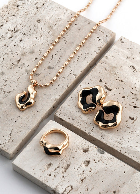 Silver Glaze Drop Necklace D0278