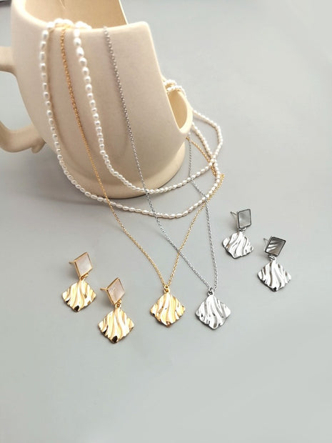 Rice Pearl Necklace D0227