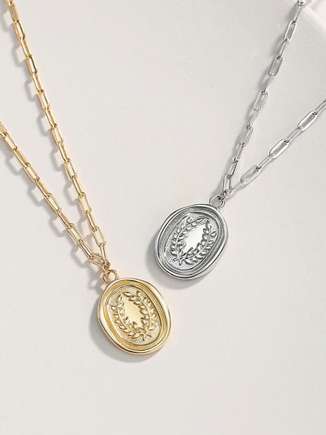 Silver vintage necklace D0201
