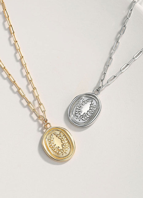 Silver vintage necklace D0201