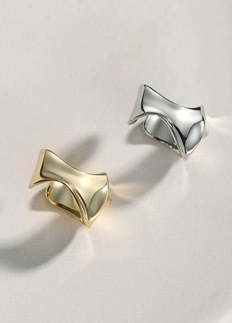 Pure silver ear bone clip E0706