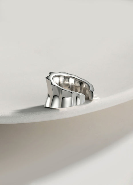 Pure silver ear clip E0705