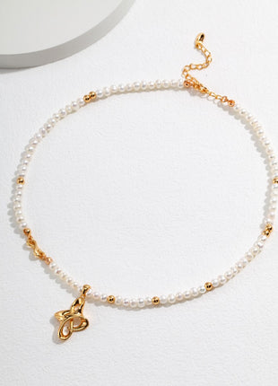 Sterling Silver Pearl Necklace YD0047