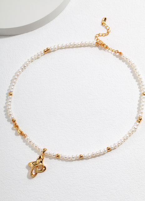 Sterling Silver Pearl Necklace YD0047