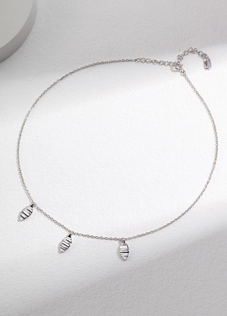 Silver minimalist necklace YD0042