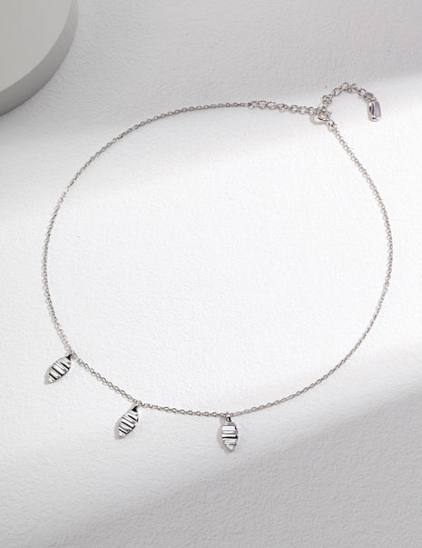 Silver minimalist necklace YD0042
