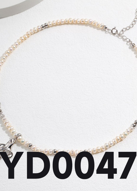 Sterling Silver Pearl Necklace YD0047