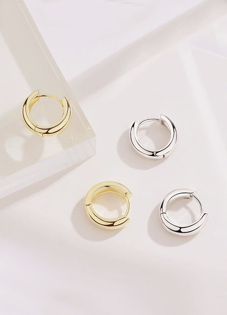 Pure silver stud earrings E0551