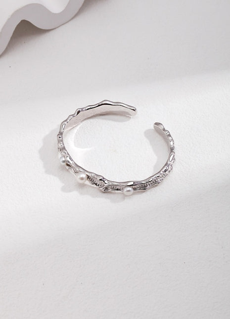 Silver Pearl Bracelet S0042