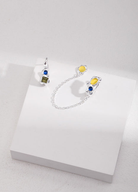 Vintage Gemstone Earrings E0903